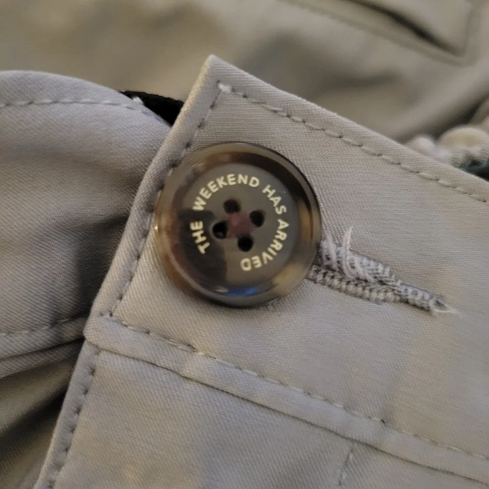 Chubbies The Weekend Has Arrived Casual Active Pants Size‎ 2XL Gray 38